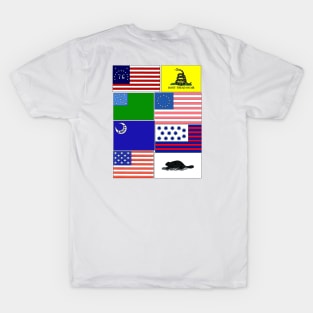Flags of the Revolution Back Print T-Shirt